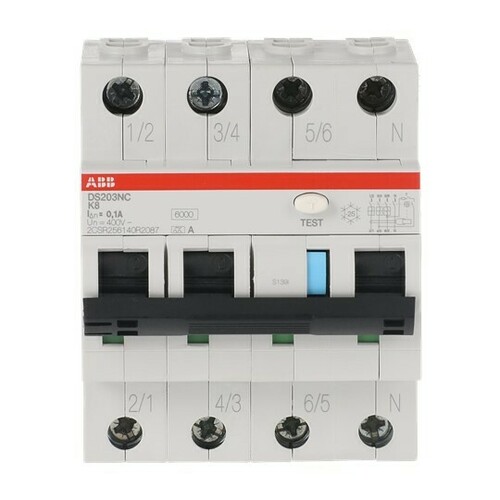 ABB Stotz S&J FI/LS-Schalter DS203NC K8 A100