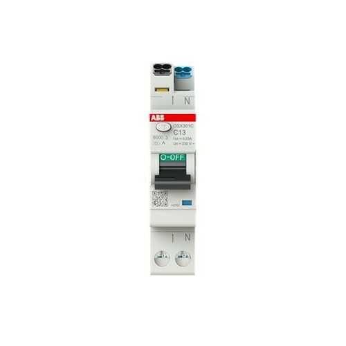 ABB Stotz S&J FI/LS-Schalter 1TE6kA,1P+N,TypA,C13 DSX301C C13 A30 ABB Stotz S&J FI/LS-Schalter 1TE6kA,1P+N,TypA,C13 DSX301C C13 A30