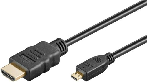Goobay HDMI Kabel HighSpeed 0,5 m,Ethernet,sw 53780