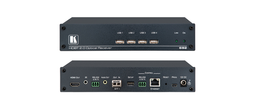 Kramer LWL-Empfänger mit USB 4K 60 4:2:0mM/SM 692