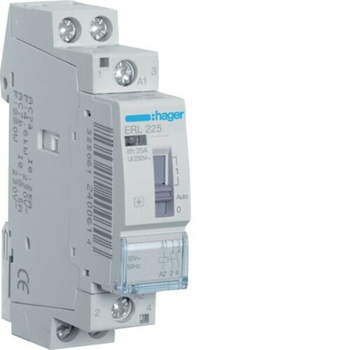 Hager Installationsrelais 25A,2S, 12V ERL225
