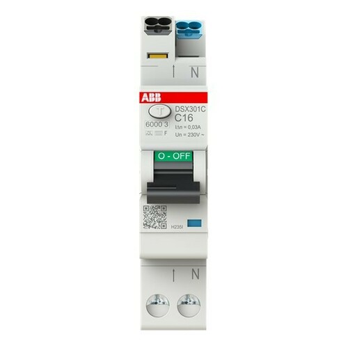 ABB Stotz S&J FI/LS-Schalter TypF,30mA,6kA,16A DSX301C C16 F30 ABB Stotz S&J FI/LS-Schalter TypF,30mA,6kA,16A DSX301C C16 F30