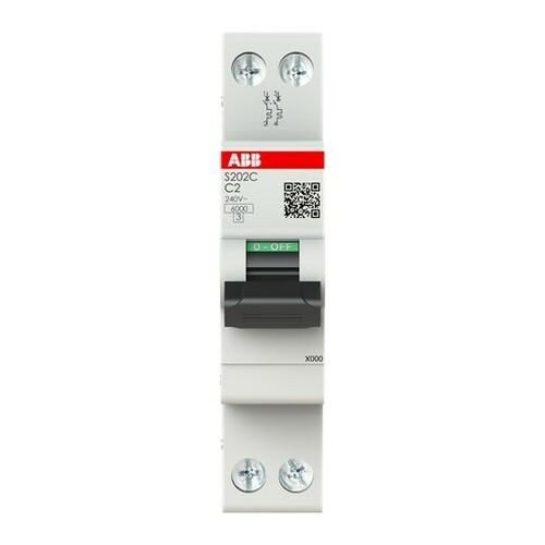 ABB Stotz S&J Sicherungsautomat 2P-2A-C(230V)6kA S202C-C2 ABB Stotz S&J Sicherungsautomat 2P-2A-C(230V)6kA S202C-C2