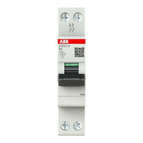 ABB Stotz S&J Sicherungsautomat 2P-6A-B(230V)10kA S202CM-B6 ABB Stotz S&J Sicherungsautomat 2P-6A-B(230V)10kA S202CM-B6