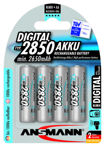 Hückmann Akku 1,2V Mignon AA 2650mAh Bli4 Ansmann 125867(VE 4)