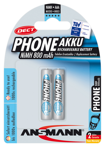 Hückmann Akku 1,2V Micro AAA DECT Bli2 Ansmann 128996(VE 2)