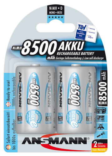 Hückmann Akku 1,2V Mono D 8500mAh Bli2 Ansmann 129997(VE 2)
