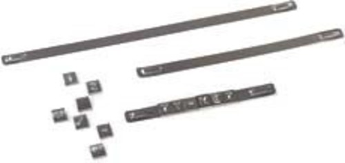 ABB Stotz S&J T&B Markierungsträger V4A f. 6 Zeichen YID-STRIP-6
