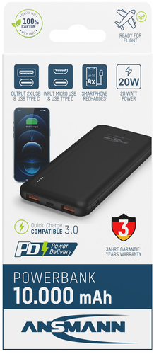 Hückmann Powerbank Pro 10.000mAh Ansmann 147974