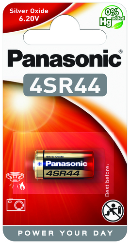 Hückmann Batterie 6,2V 4SR44 Bli1 Panasonic 4SR44L/1BP