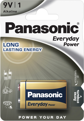 Hückmann Batterie 9V Block Bli1 Panasonic 6LF22EPS/1BP