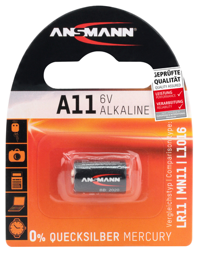 Hückmann Knopfzelle 6V A11 Bli1Ansmann A 11