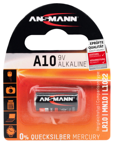 Hückmann Batterie 9V A10 Bli1 Ansmann A10