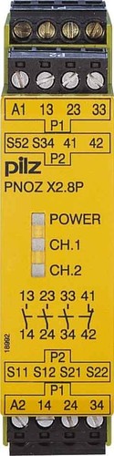 Pilz Not-Aus-Schaltgerät 24-240ACDC 3n/o 1n/c PNOZ X2.8P #777302