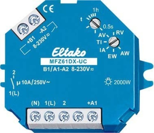 Eltako Zeitrelais,multifunktion 0,1s-1h,10A,1W MFZ61DX-UC