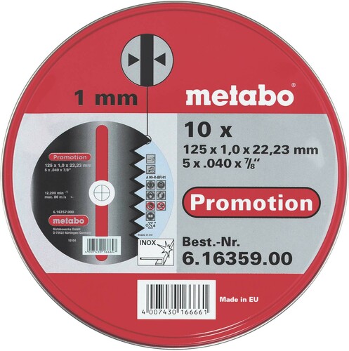 Metabowerke Trennscheibe 125x1,0x22,23 616359000 (VE10)