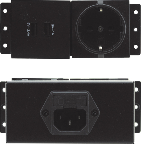 Kramer TBUS Dual socket module 1 DE/EU+2 USB TS-2UC/DE