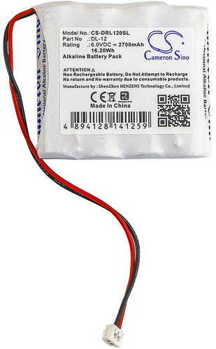 Hückmann Batteriepack Türsteuerung 6V 2700mAh Alk Saflk CS-DRL120SL