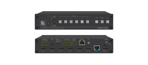 Kramer 4K HDMI Auto-Switcher 6x1:2 VS-611DT