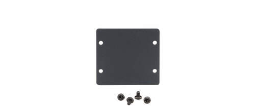 Kramer Wandplatten-Einsatz DoppelBlindplatte,sw W-2BLANK(B)