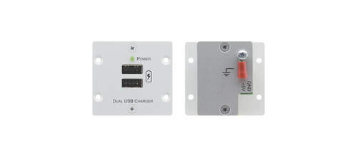 Kramer Wandplatten-Einsatz 2xUSB-Ladeausgang,sw W-2UC(B)