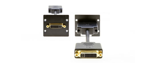 Kramer Wandplatten-Einsatz DVI-Durchführung,sw W-DVI(B) Kramer Wandplatten-Einsatz DVI-Durchführung,sw W-DVI(B)