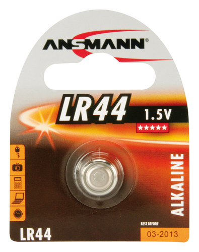 Hückmann Knopfzelle 1,5V LR44 Bli1 Ansmann LR 44