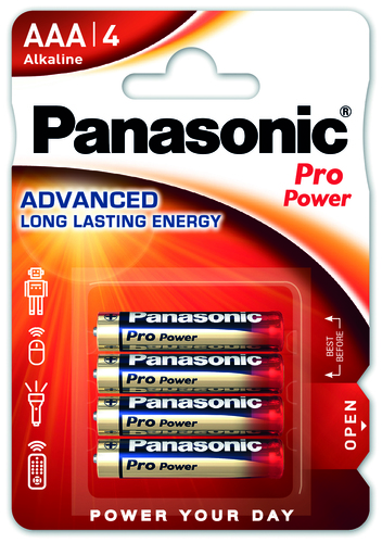 Hückmann Batterie 1,5V Micro AAA Bli4 Panasonic LR03PPG/4BP(VE 4)