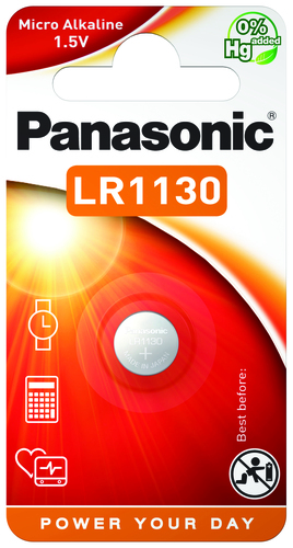 Hückmann Knopfzelle 1,5V LR1130 Bli1Panasonic LR-1130EL/1B