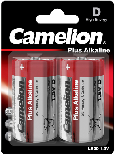 Hückmann Batterie 1,5V Mono D Bli2 Camelion LR20/Mono/BP2(VE 2)