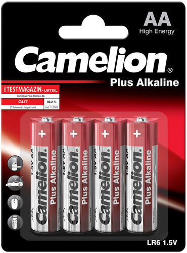 Hückmann Batterie 1,5V Mignon AA Bli4 Camelion LR6/Mignon/BP4(VE 4)