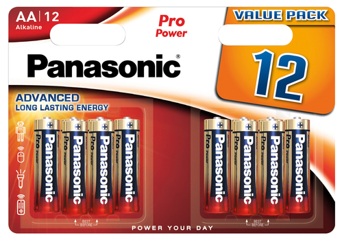 Hückmann Batterie 1,5V Mignon AA Bl1i2 Panasonic LR6PPG/12BW(VE 12)