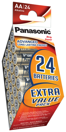 Hückmann Batterie 1,5V Mignon AA Bli24 Panasonic LR6PPG/24PD(VE 24)