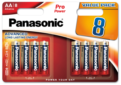 Hückmann Batterie 1,5V Mignon AA Bli8 Panasonic LR6PPG/8BW(VE 8)