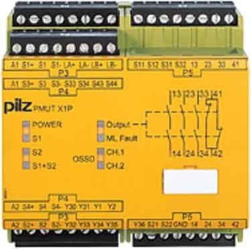 Pilz Sich.funkt.Überbrückgerät 24VDC 3n/o 1n/c 5so PMUT X1P #778010