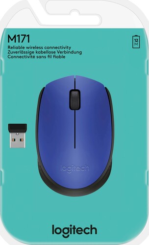 Logitech Maus Wireless Optisch,Business LOGITECH M171 bl