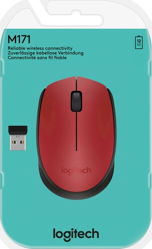 Logitech Maus Wireless Optisch,Business LOGITECH M171 rt