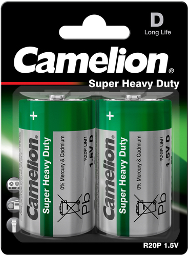 Hückmann Batterie 1,5V Mono D Bli2 Camelion R20/Mono/BP2(VE 2)