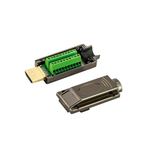 E+P Elektrik HDMI-Stecker schraubbar,19pol. HDMI205Lose