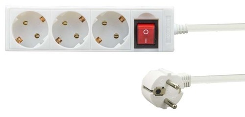 E+P Elektrik Mehrfachsteckdose 3-fach,ws E47