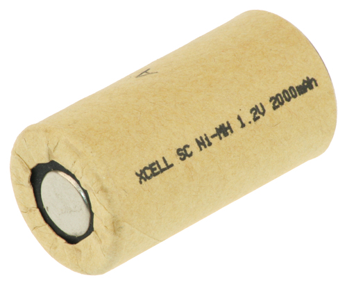 Hückmann Akku Ni-MH 1,2V Sub-C 2000mAh Ind. XCell X2000SCR/PP