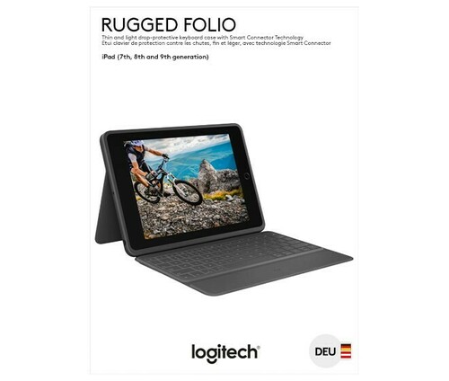 Logitech Tastatur f.iPad 10.2 LOGITECH RuggedFolio