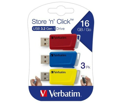 Verbatim USB 3.2 Stick 16GB StorenClick,rt-bl-ge 49306