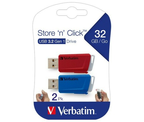 Verbatim USB 3.2 Stick 32GB StorenClick,rt-bl 49308