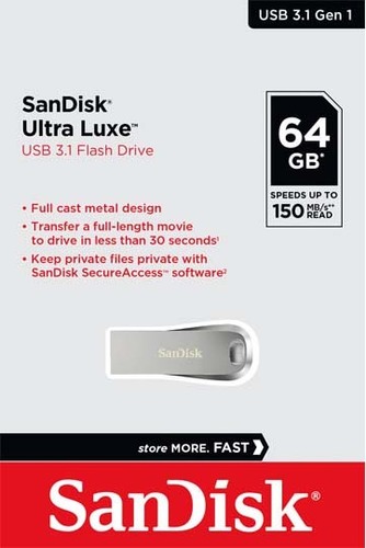 Sandisk USB 3.1 Stick 64GB Sandisk,Ultra Luxe SDCZ74-064G-G46
