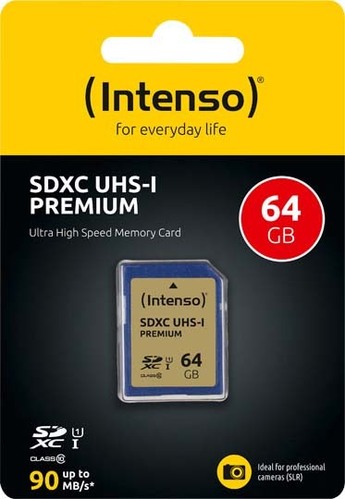 Intenso SDXC-Card 64GB PremClass10,U1,UHS-I 3421490