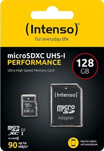 Intenso microSDXC Card 128GB PerformClass10,U1 INTENSO 3424491
