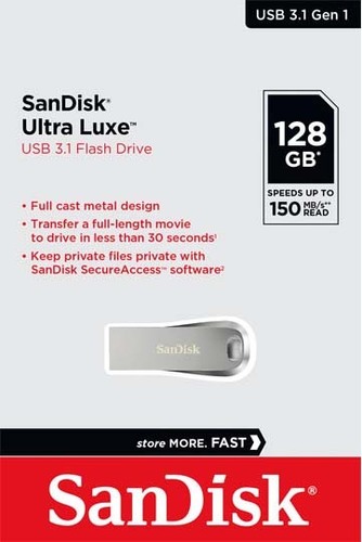 Sandisk USB 3.1 Stick 128GB Sandisk,Ultra Luxe SDCZ74-128G-G46
