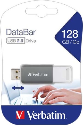 Verbatim USB 2.0 Stick 128GB DataBa (R)12MB/s,(W)5MB/s 49456 gr