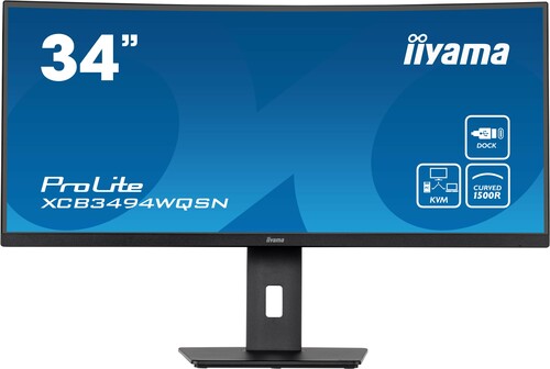 iiyama Curved Monitor 34Zoll,VA Panel XCB3494WQSN-B5